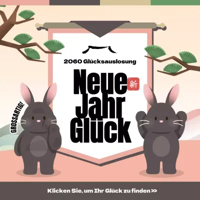 Ein süßes Konzept mit einem lebendigen rosa Ton Sehen Sie Ihr Glück für die Silvesternacht