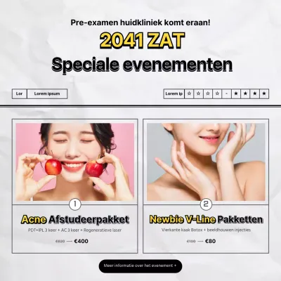 SAT Dermatologie evenement met grijs en geel punt testpapier concept