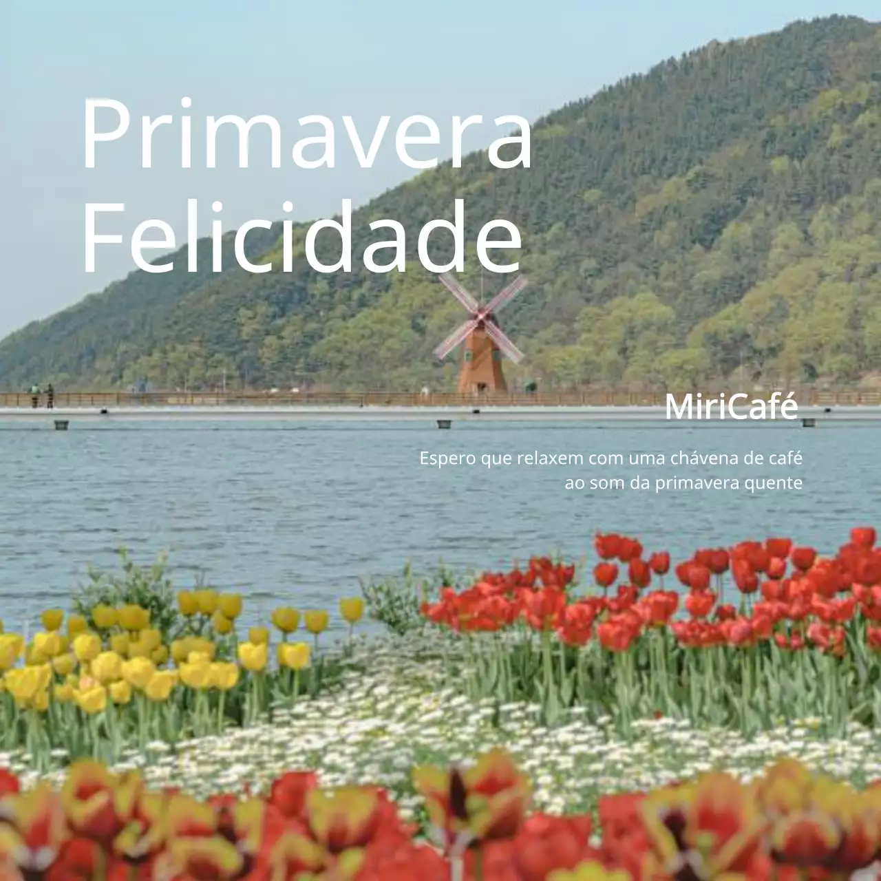 Design emocional de fundo quente com um conceito de primavera