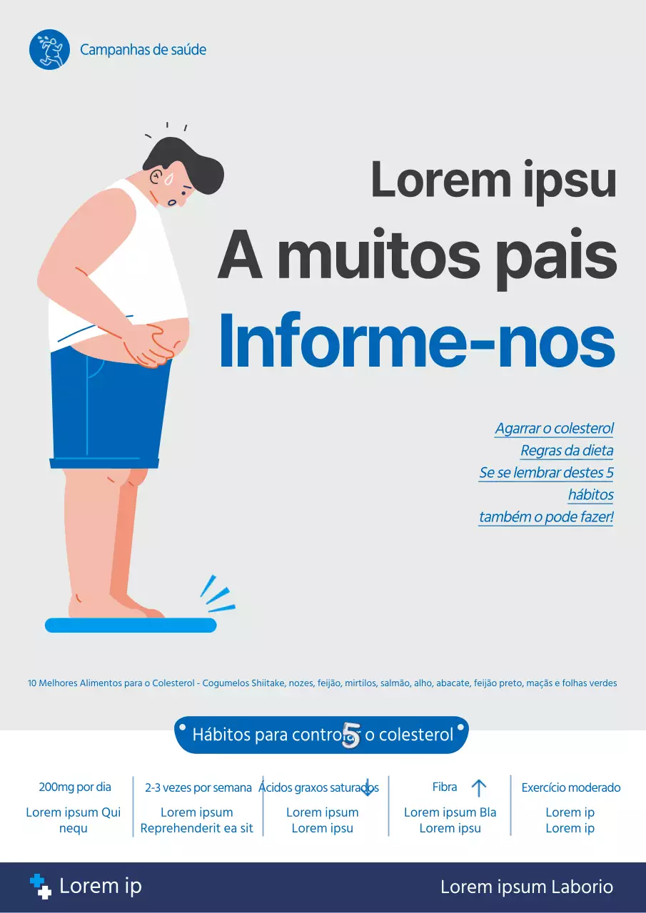 Promover a campanha do hospital cinzento-azul