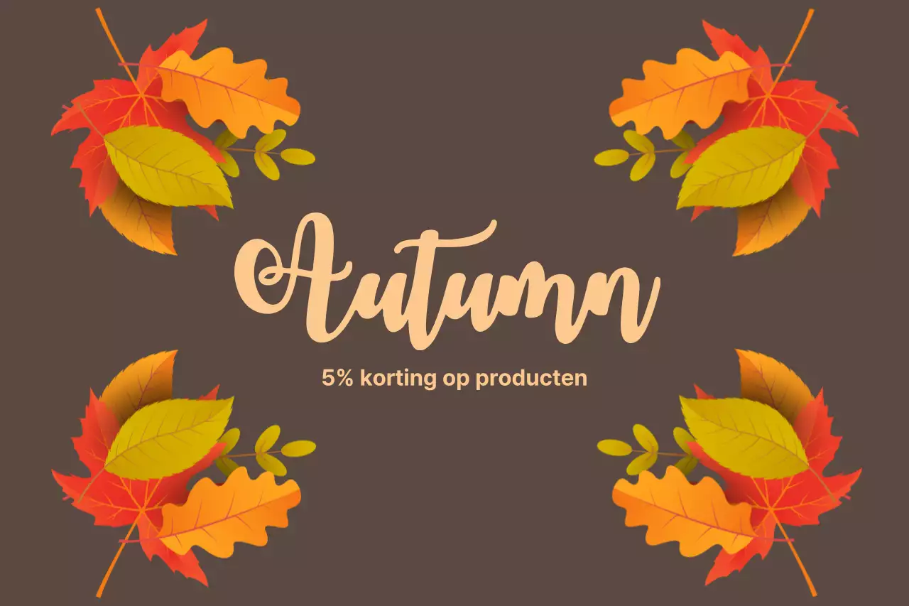 5% korting op producten