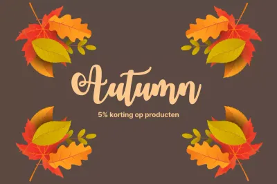 5% korting op producten