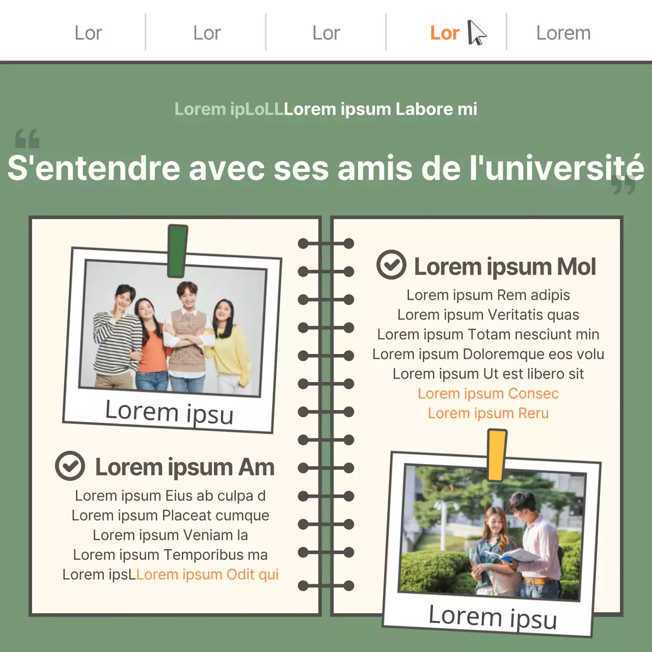 Carte jaune de conseils scolairesNews design