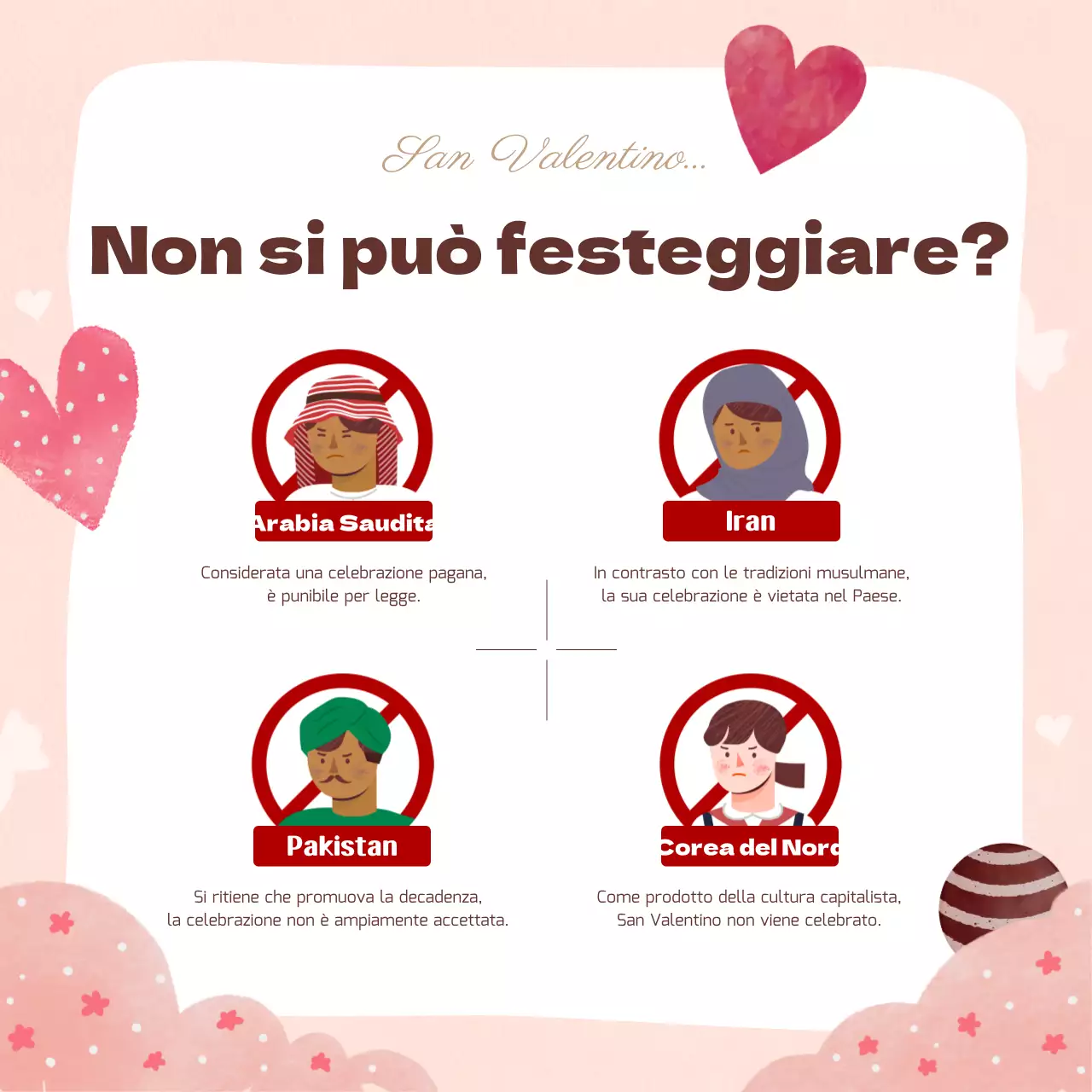 Tema di San Valentino con tono rosa carino e caldo concetto di disegno a mano