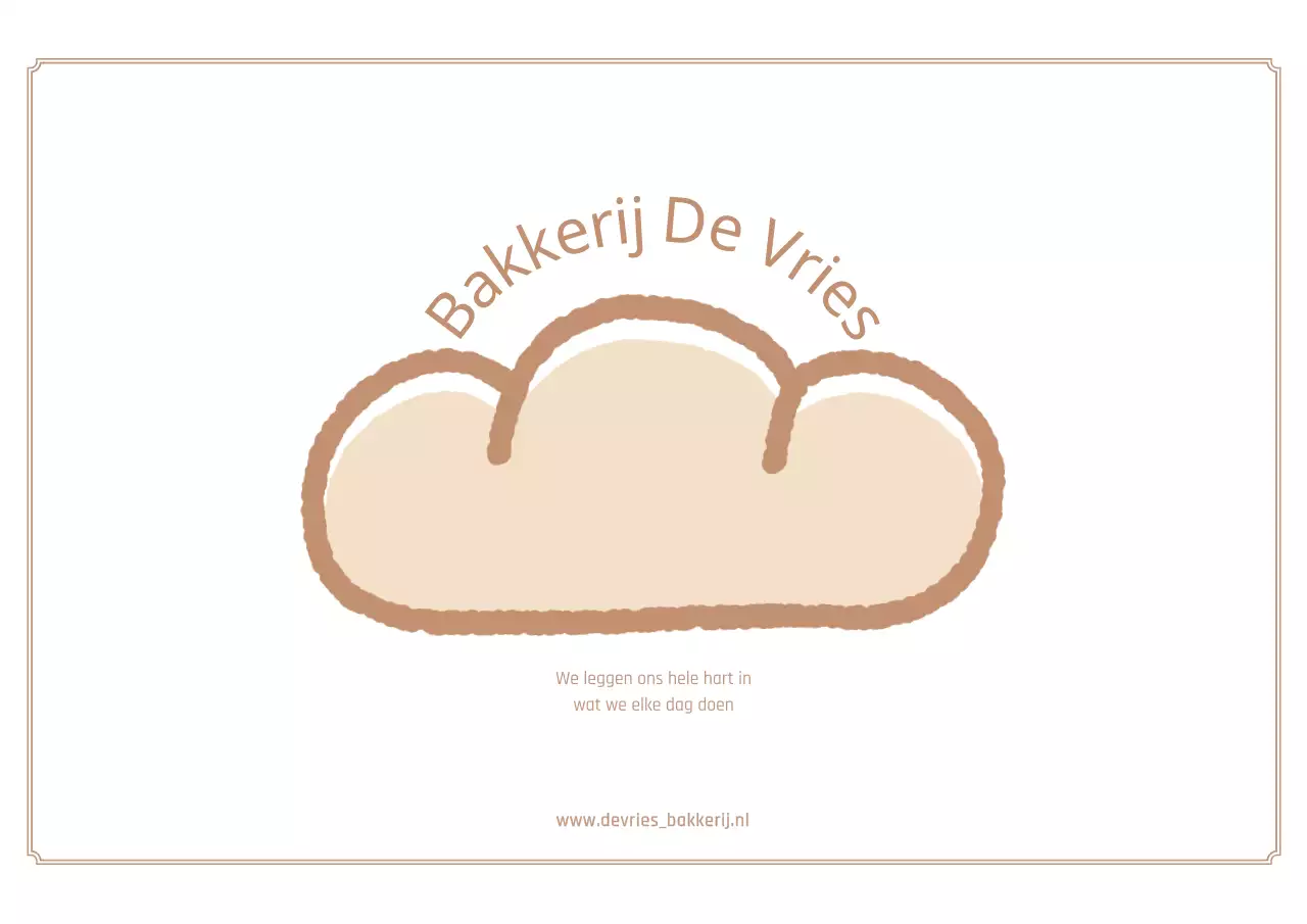 Leuke geïllustreerde themakaart in lichtbruin