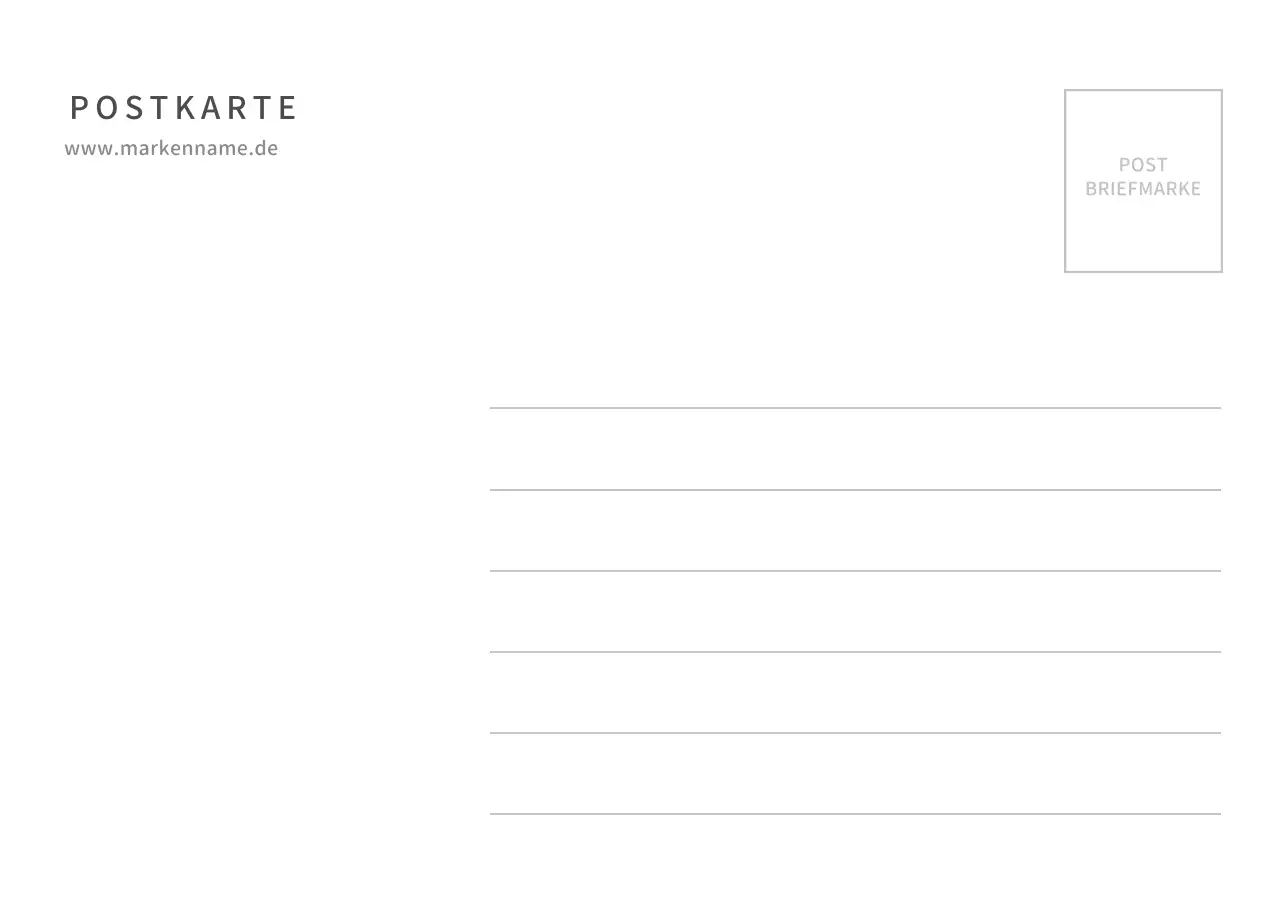 Einfache Foto-Postkarte