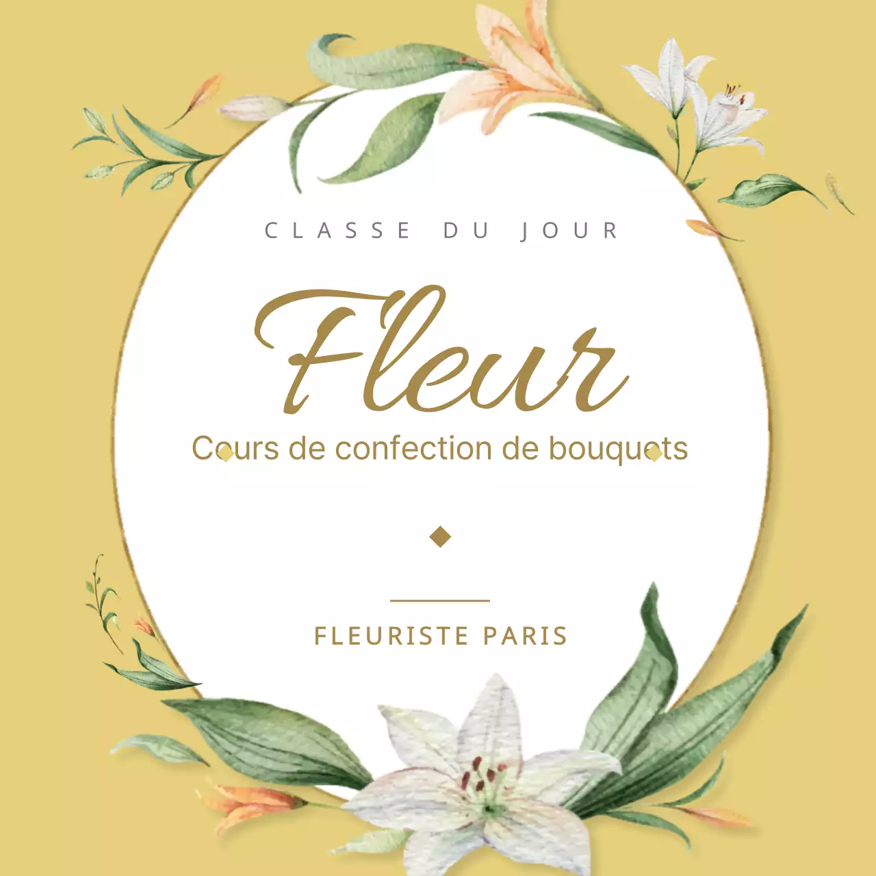 Création d'un bouquet