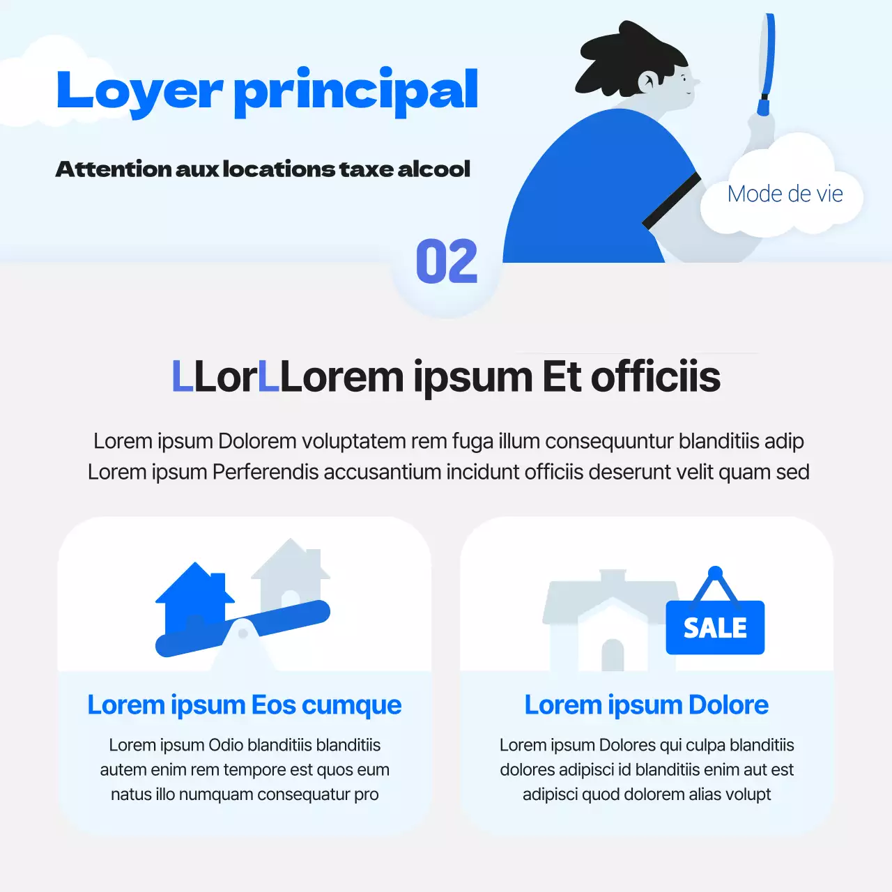 Partage d'informations sur les jeunes et énergiques loueurs d'impôts d'État de couleur bleue