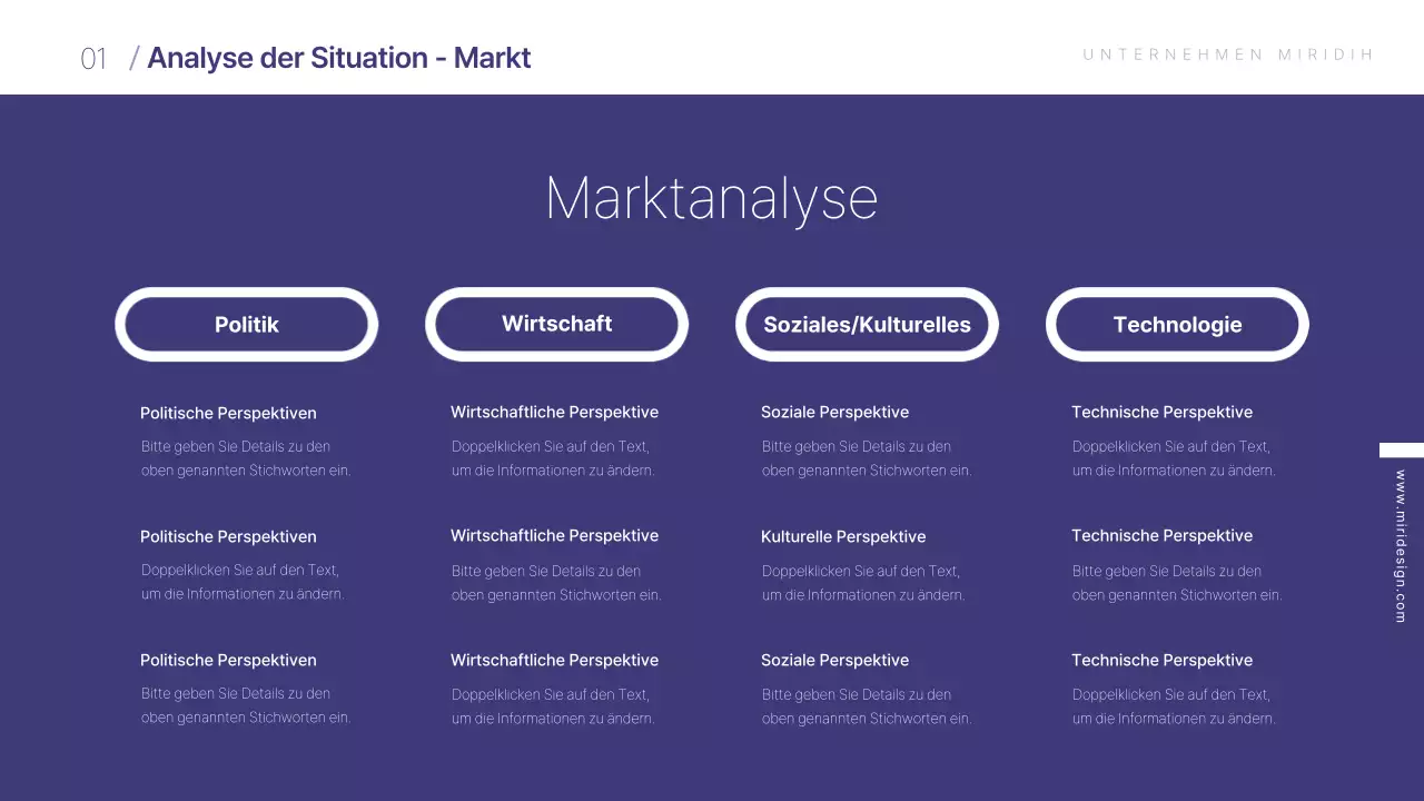 Lila Thema kreative Briefvorlage