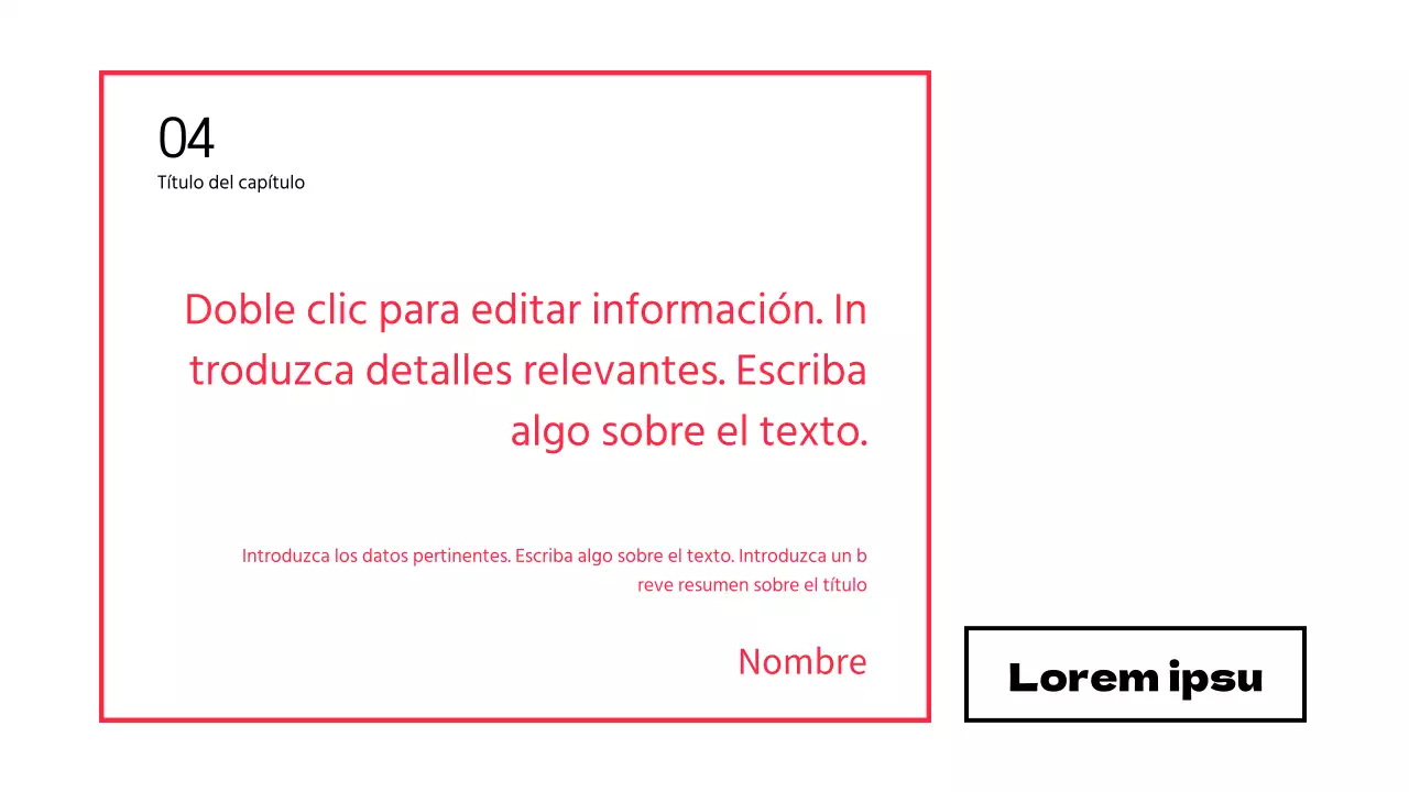 Presentación del debate sobre el resaltado del texto y la disposición de las fotos en rojo