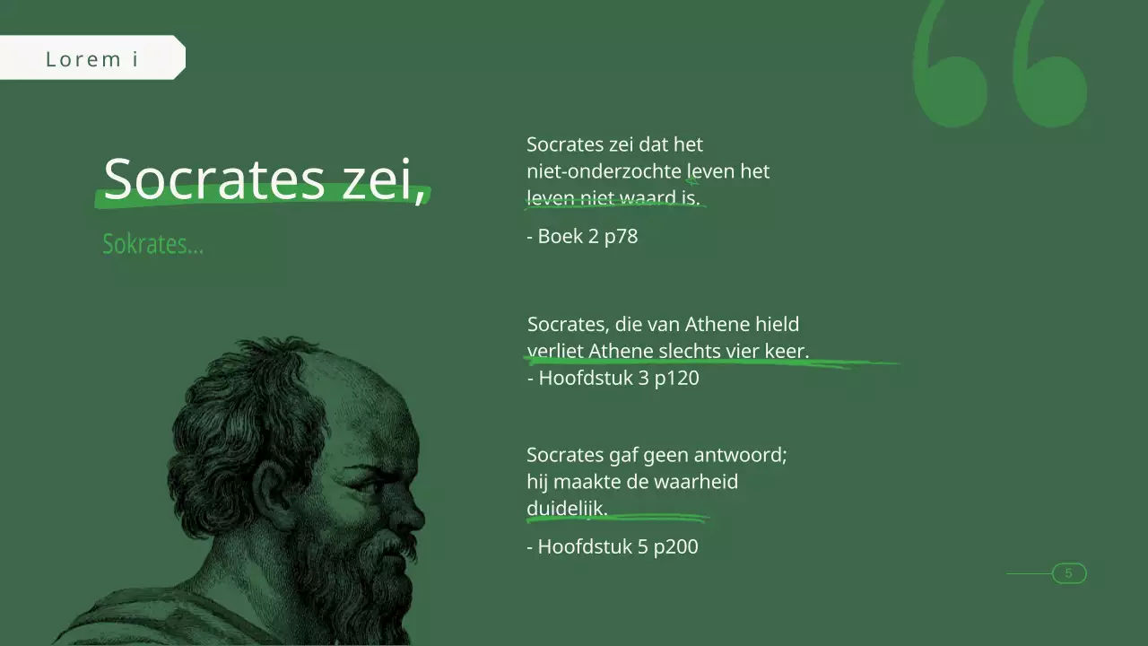 Presentatie boekenclub groengetinte filosofie