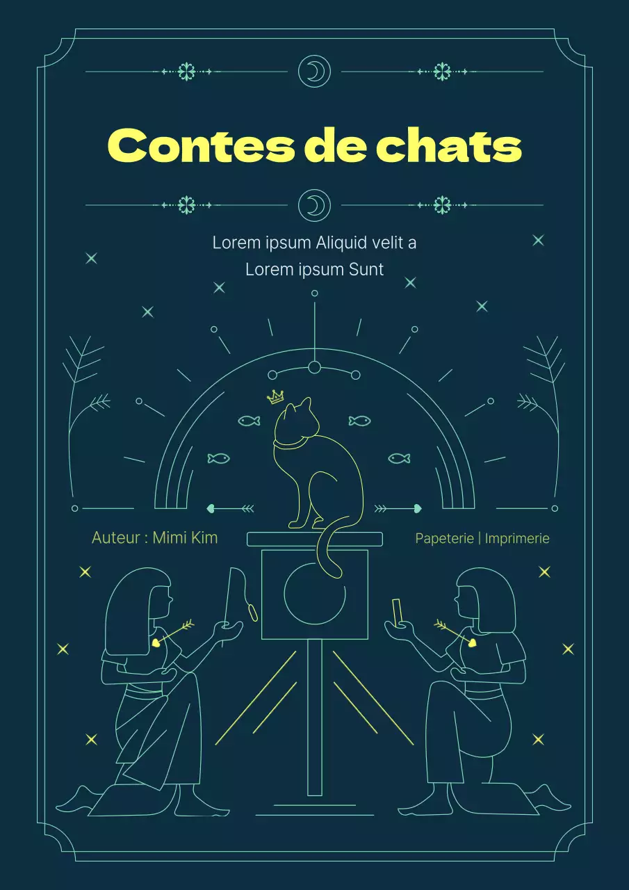 Un chat humain tombe amoureux d'un chat jaune fluorescent.