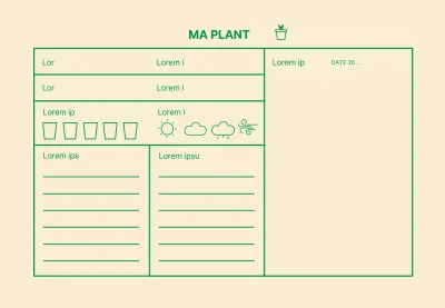 Icône verte Histoire simple