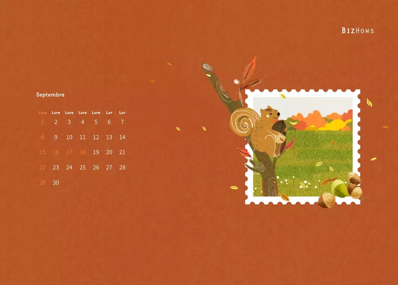Illustrations de timbres avec un concept chaleureux