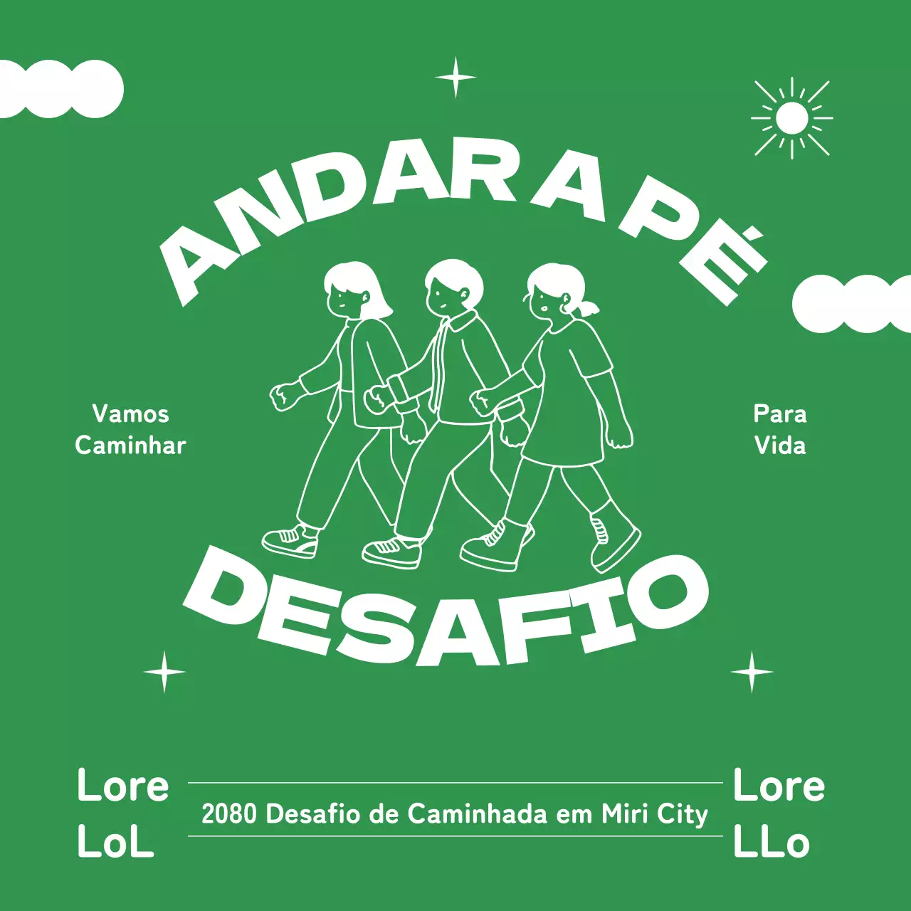 Anúncio do evento Caminhada da primavera verde e branca Praça do evento