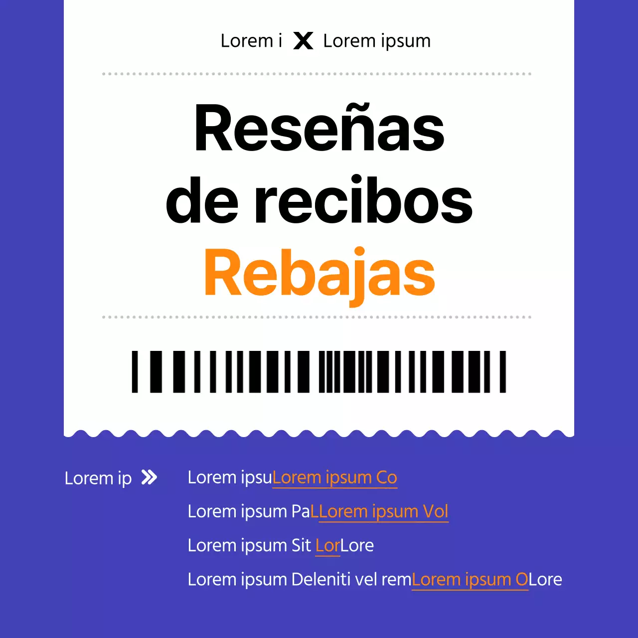Anuncio de un evento de descuentos en revisiones básicas en azul y blanco