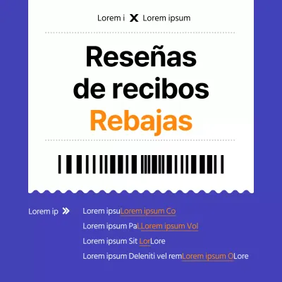 Anuncio de un evento de descuentos en revisiones básicas en azul y blanco