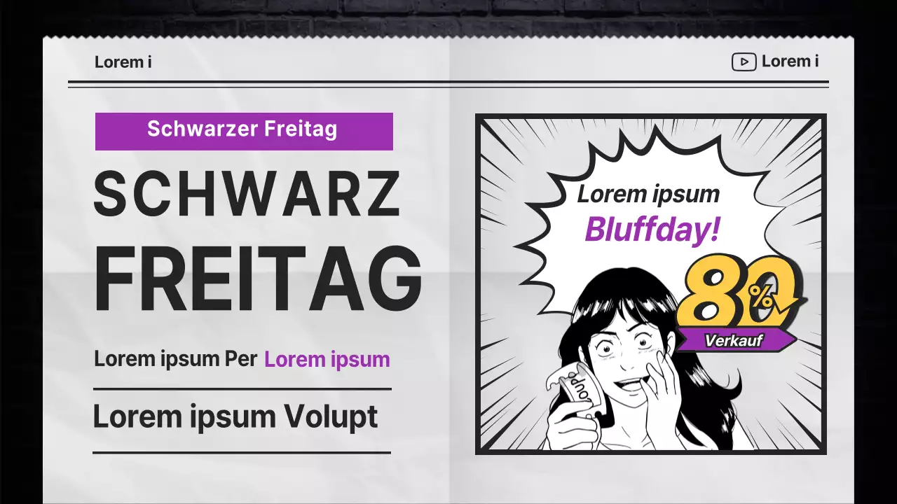 Schwarzer Zeitungsverkauf im Einkaufszentrum