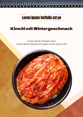 Kimchi-Werbeplakat
