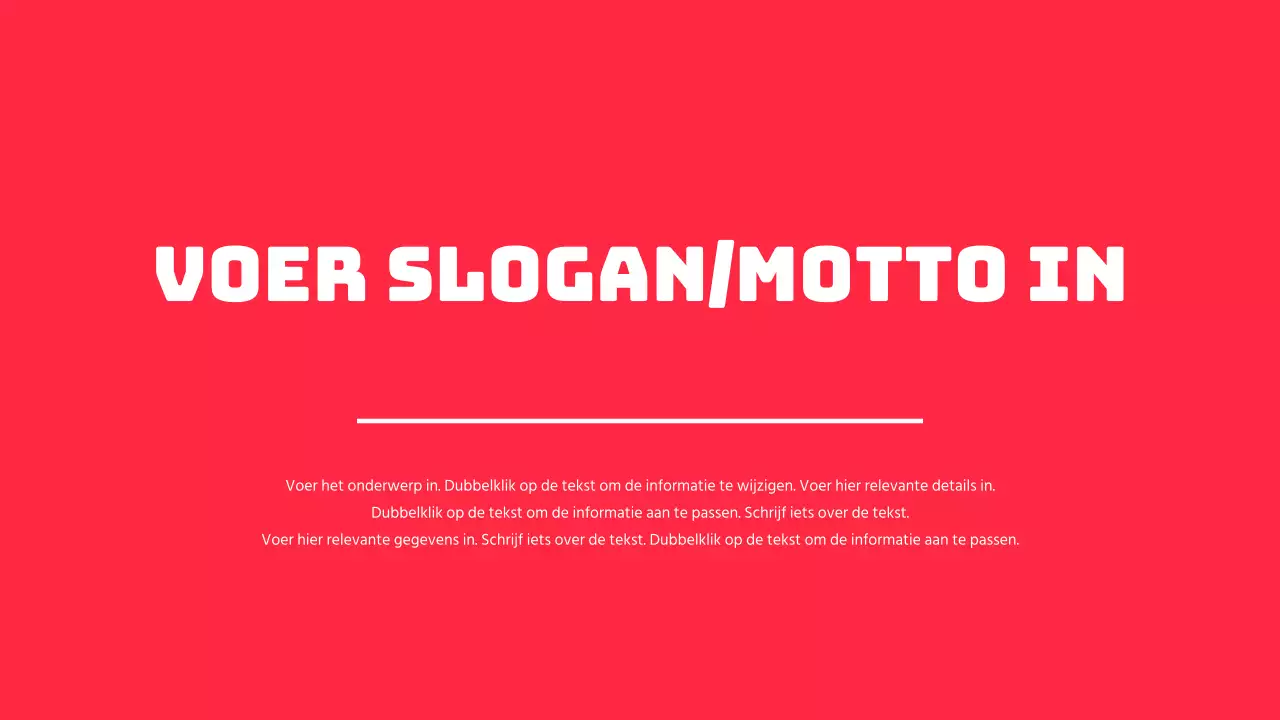 Discussiepresentatie van tekstmarkering en fotolay-out in rood