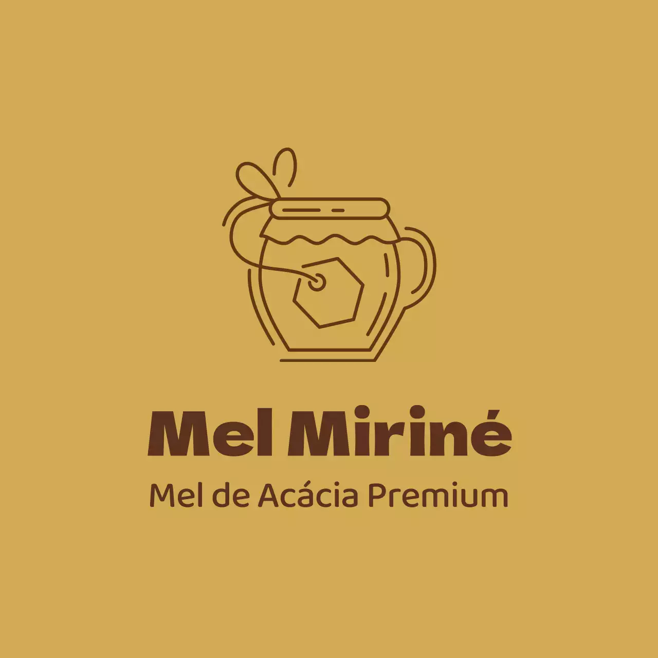 Ilustração castanha amarela de mel de apicultura puro