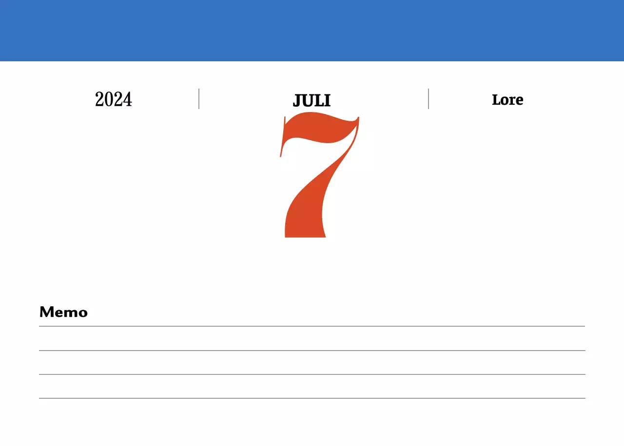 Retro concept nostalgiekalender in rood en blauw