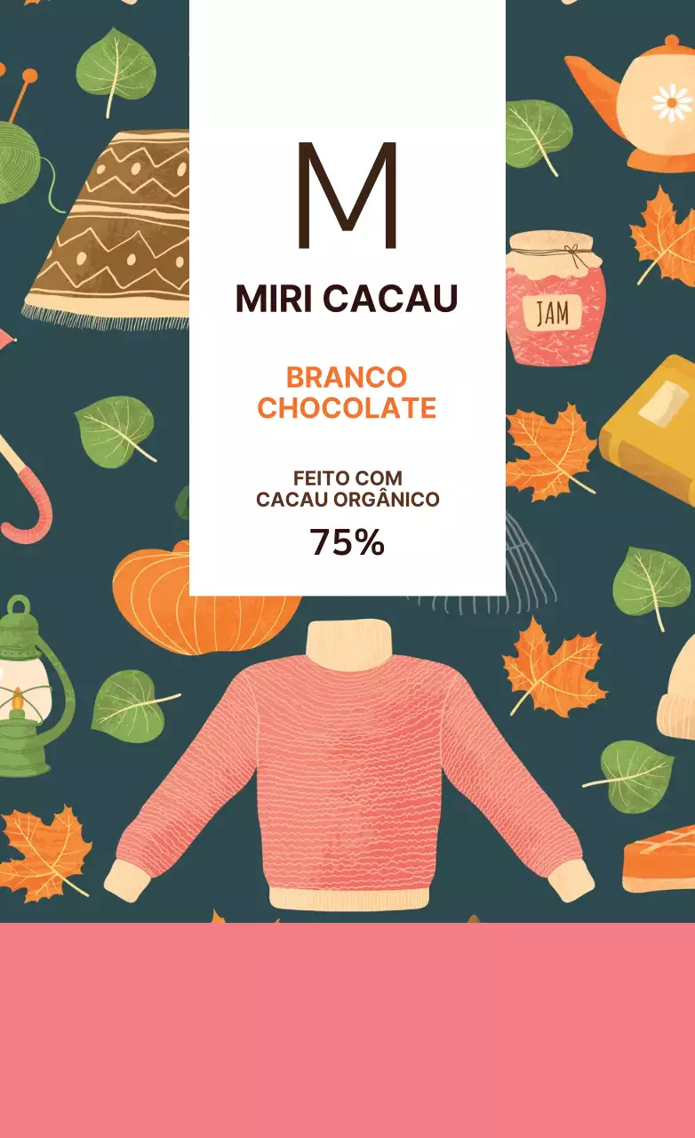 Rótulos de chá ilustrados cor-de-rosa