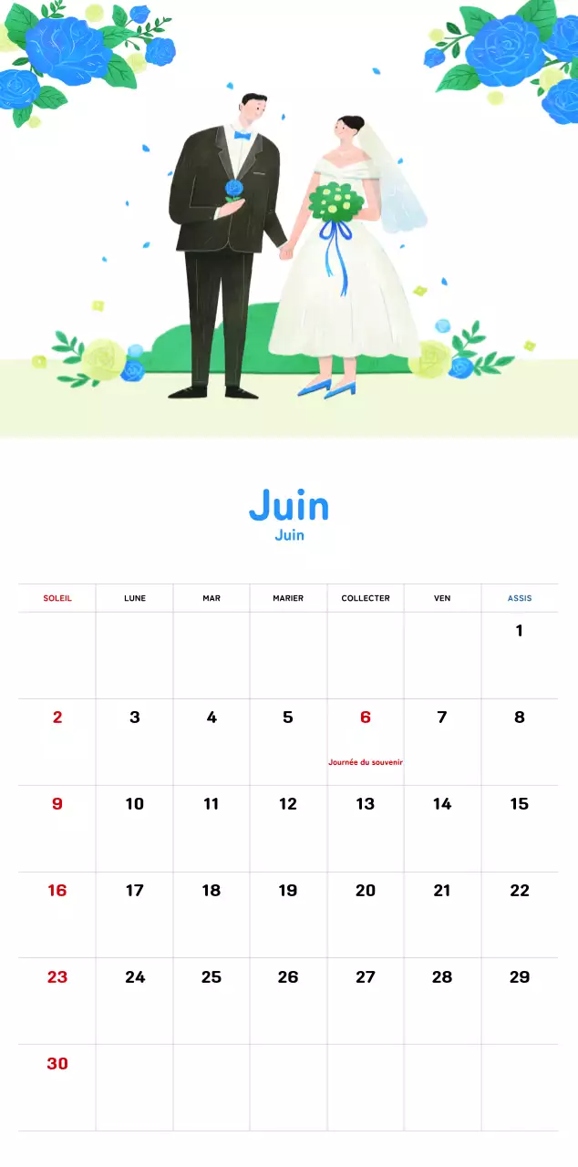 Un calendrier du Nouvel An chaleureux et illustré