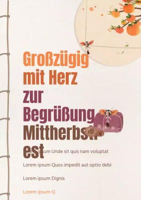 Neujahrsgrüße mit einem blauen und roten Papierkunstkonzept