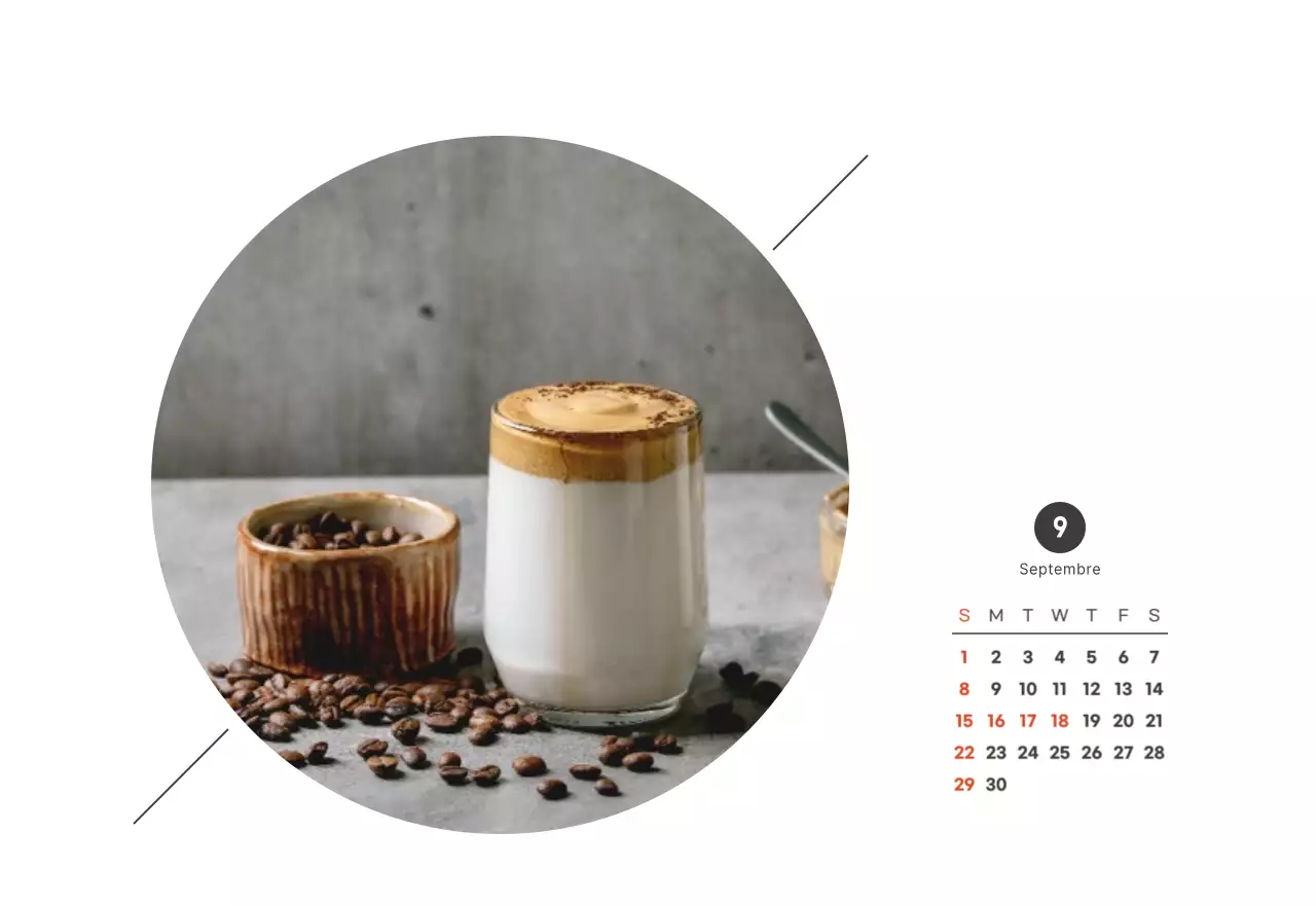 Un café sentimental blanc et marron