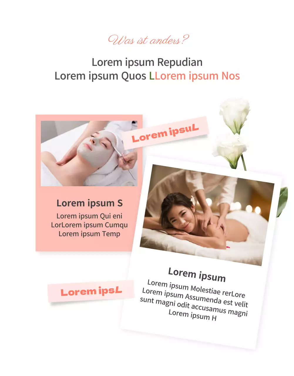 Luxuriöse Hochzeitspflege in Pfirsichrosa (Detailseite)