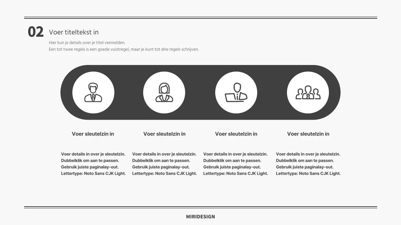 Eenvoudig grijs presentatie sjabloon