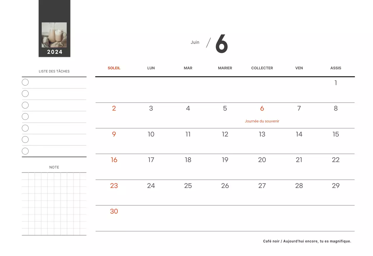 Un café sentimental blanc et marron