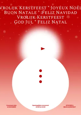 Kerstgebeurtenissen in rode kleurverlopen