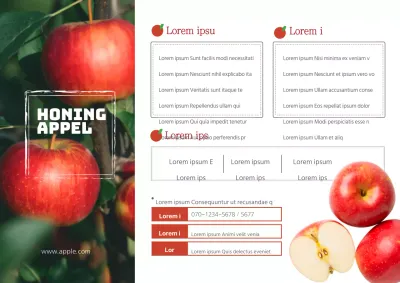 Met honing gezoete appels