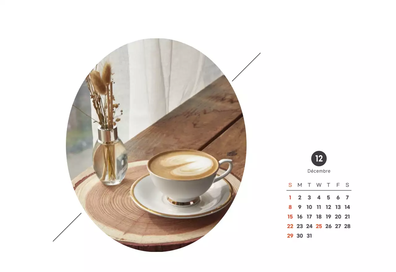 Un café sentimental blanc et marron