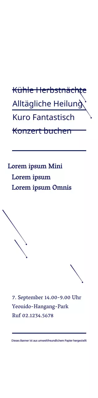 Marineblau einfache Stern Illustration Stil Buch Konzert Informationen Ankündigung