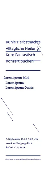 Marineblau einfache Stern Illustration Stil Buch Konzert Informationen Ankündigung