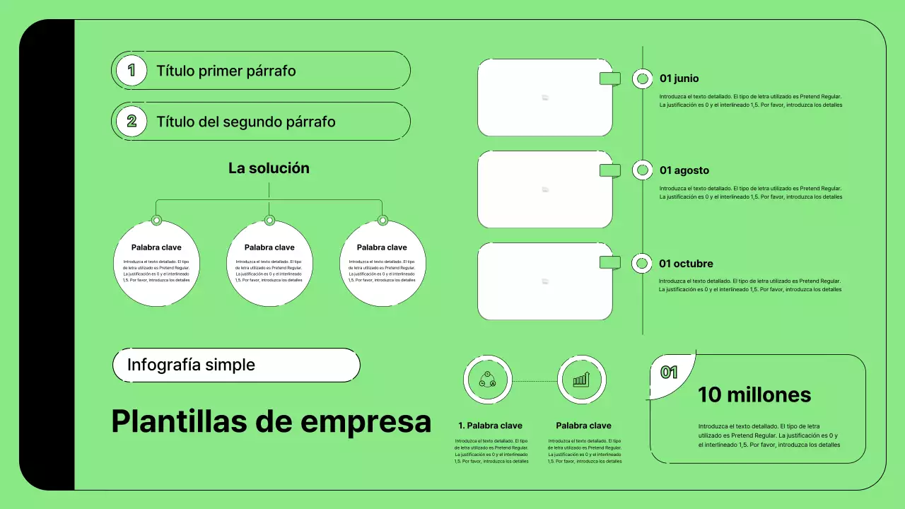 Ilustración de negocio con líneas simples en verde