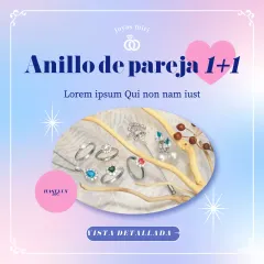 Rosa y azul claro para una bonita venta de acoplamiento