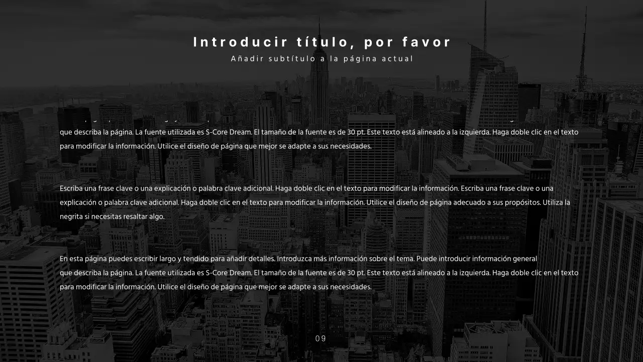 Presentaciones limpias