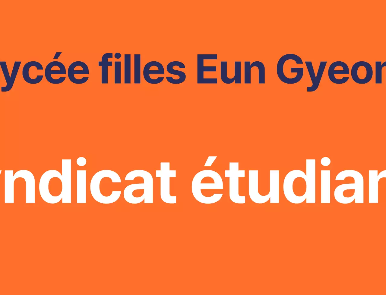 Gilet du conseil des élèves d'une école secondaire avec le logo orange et bleu marine du symbole de l'école