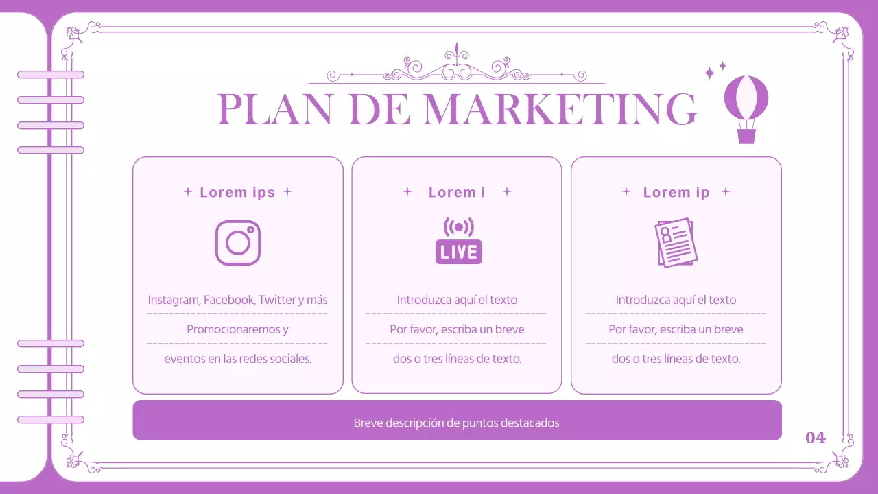 Plano de desfile de un parque de atracciones de color púrpura y marcos limpios