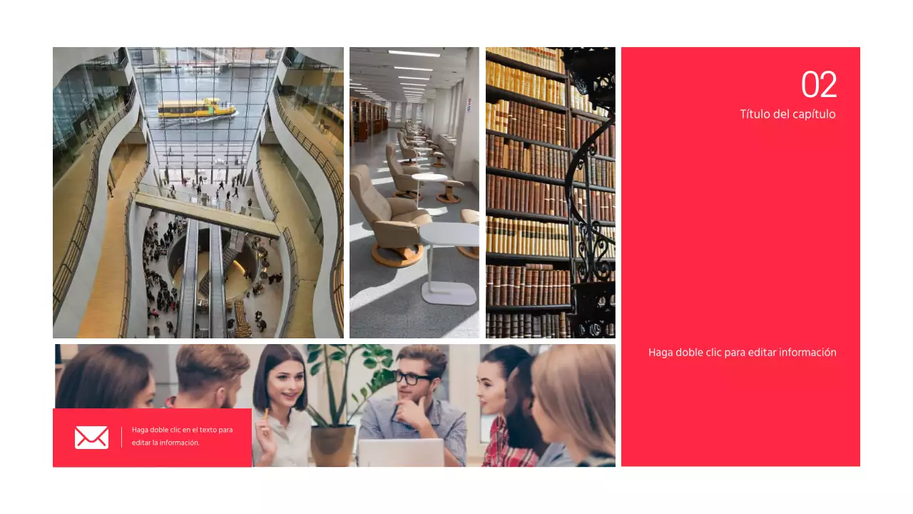 Presentación del debate sobre el resaltado del texto y la disposición de las fotos en rojo