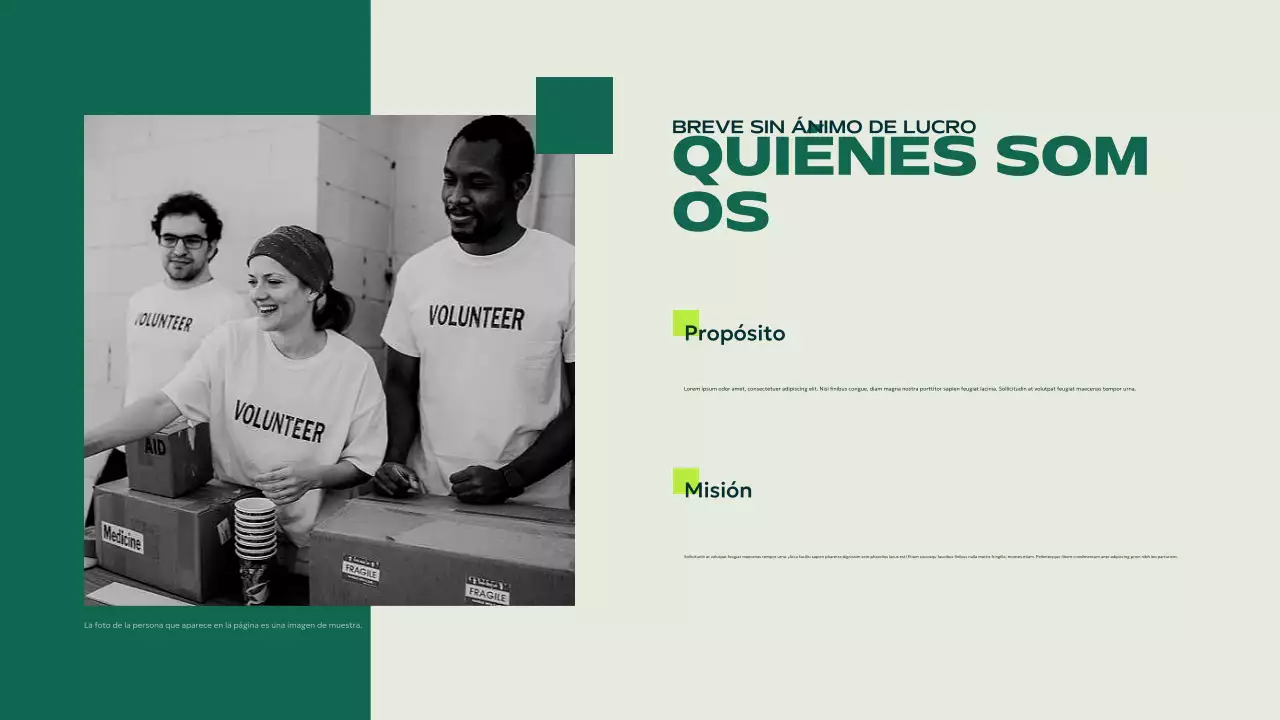 anuncio de green modern sin ánimo de lucro