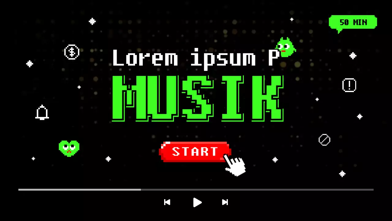 Schwarz-grüne Gameplay-Kreuzung Musik-Thumbnail