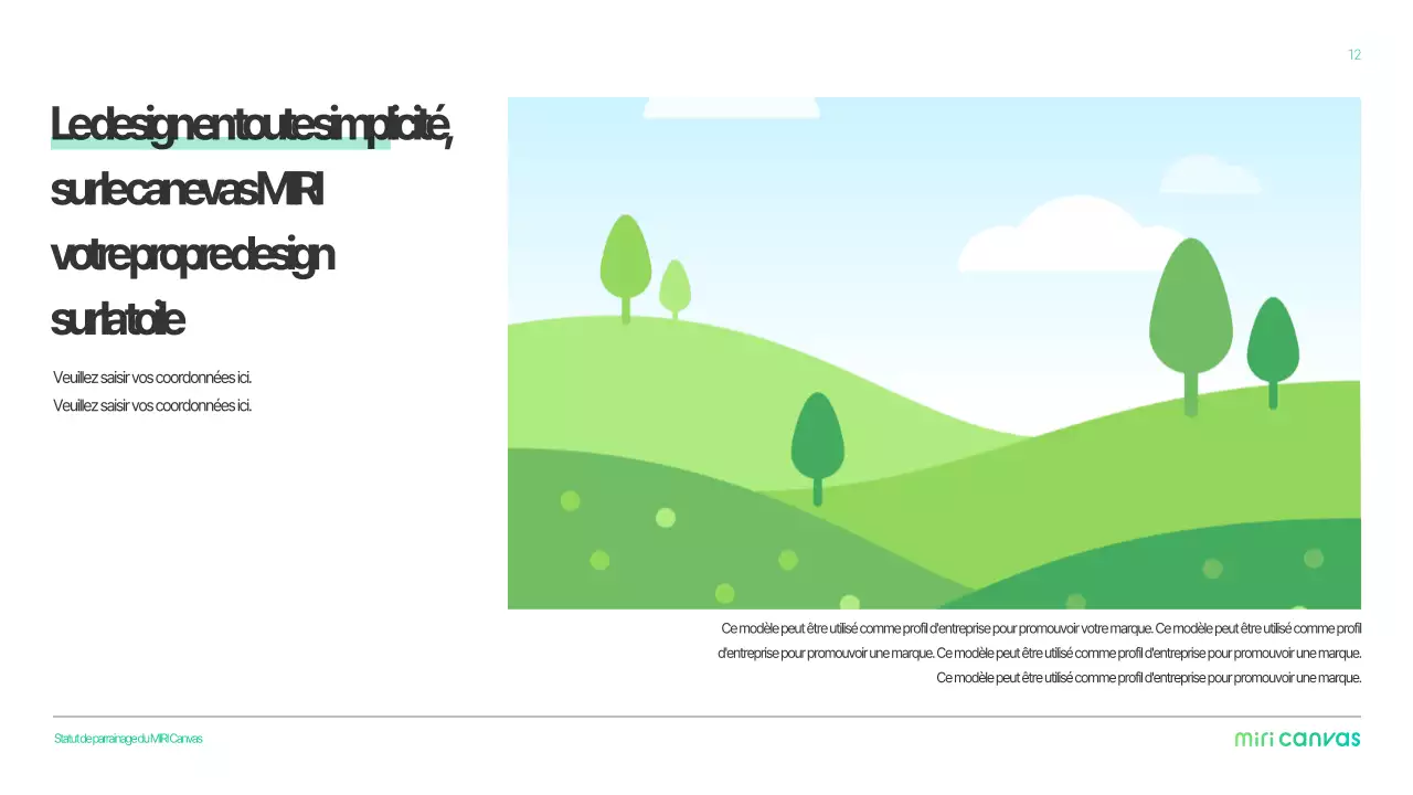 Profil de l'entreprise simple