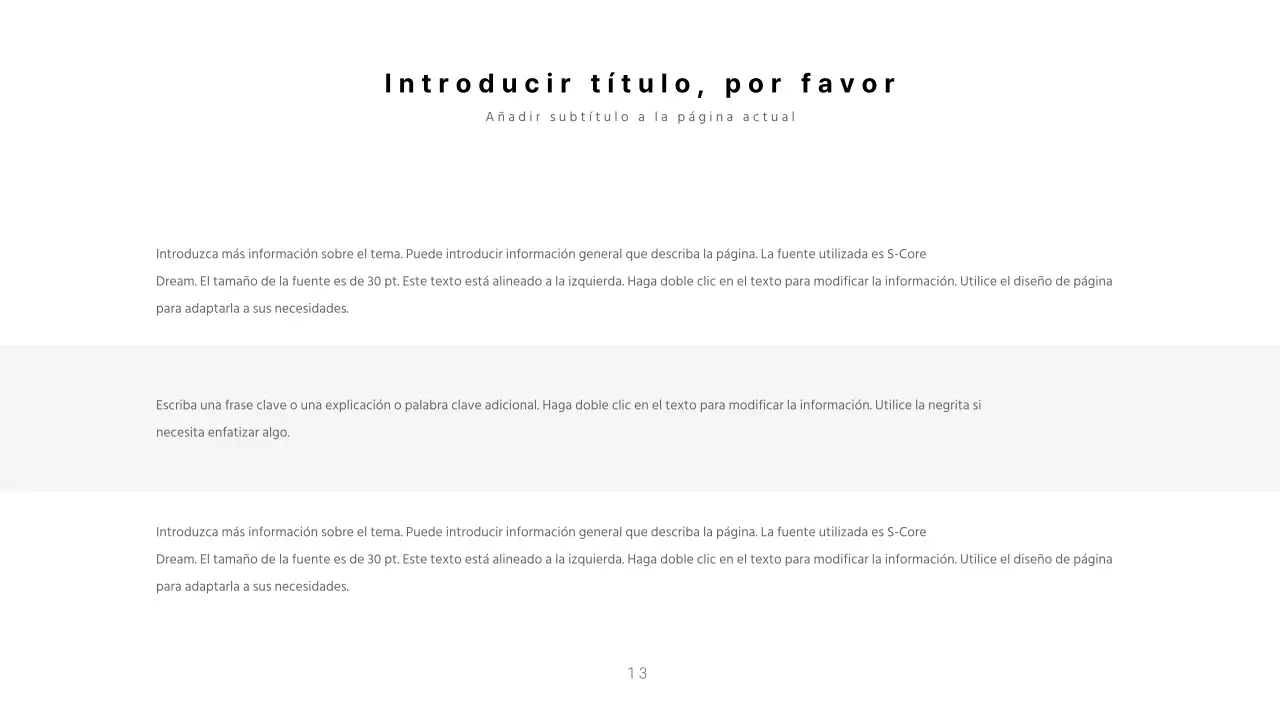 Presentaciones limpias