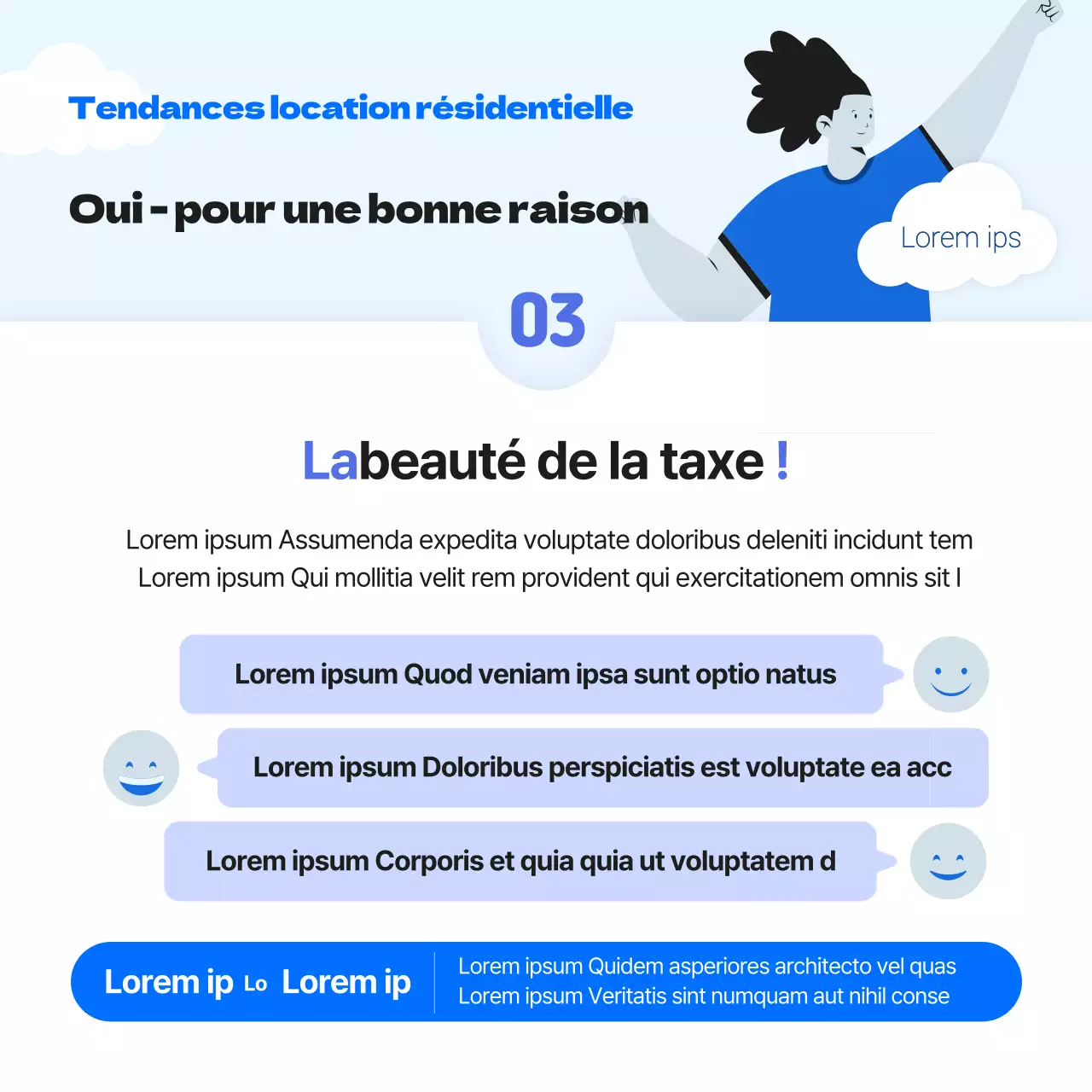 Partage d'informations sur les jeunes et énergiques loueurs d'impôts d'État de couleur bleue