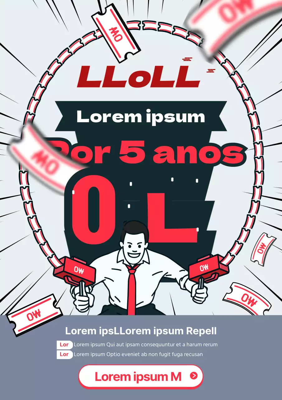 Tema de evento de stock vermelho e cinzento